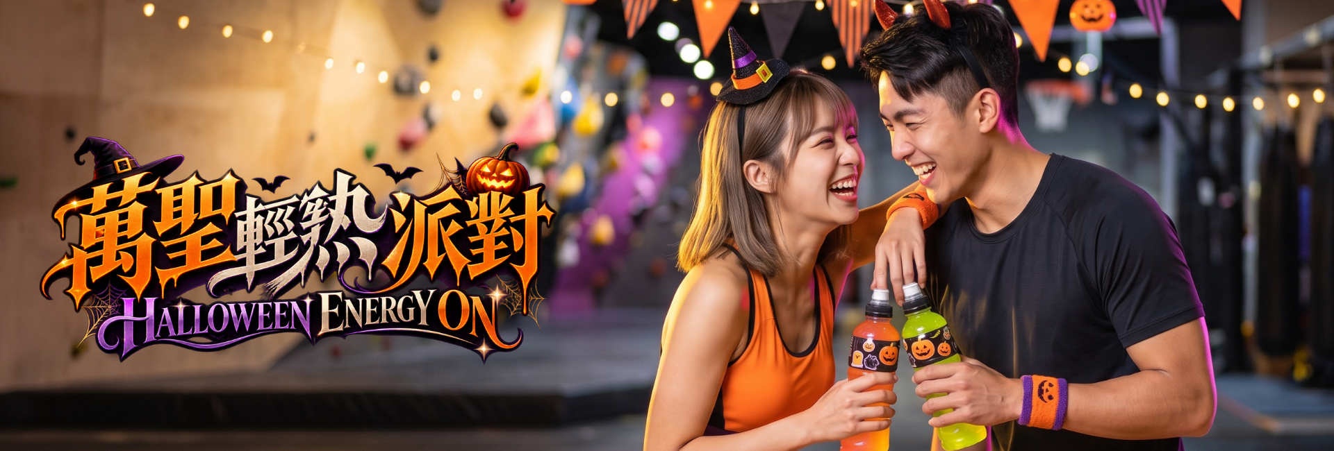 【萬聖變裝攀岩趴】征服恐懼之巔！攀上黑夜裡的極限岩牆